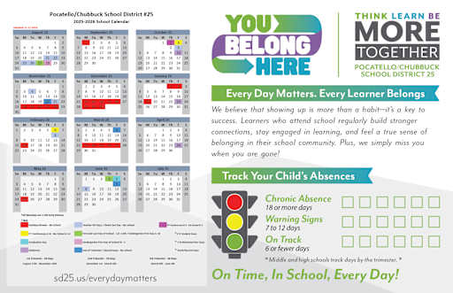 その他 Key Calendar Records 2007-2022 Every Day Matters - Pocatello-Chubbuck School District 25