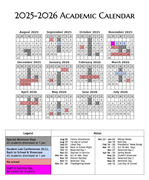 Calendar - Montalvin K-8 School