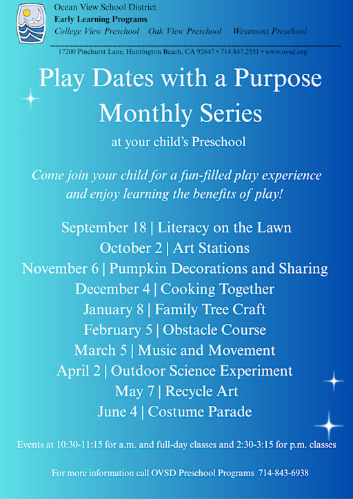children and parents play dates list