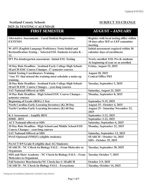 act dates 2025 25 pdf