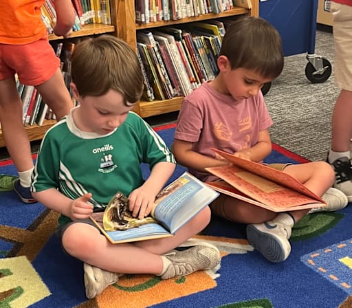 Stanley students reading together