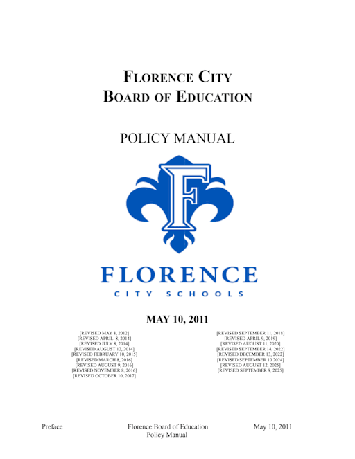 policy manual pdf