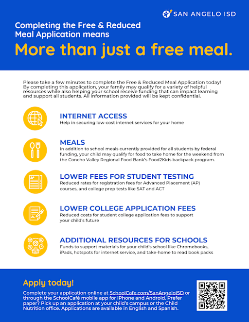 FreeReducedMealApplicationFlyer2025English (PDF)