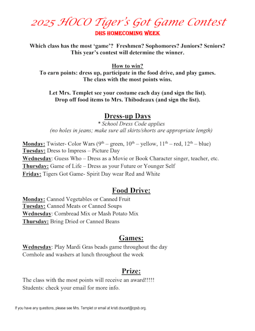 School News - DeQuincy High