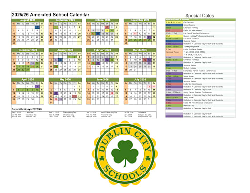 Calendars - Dublin City School District