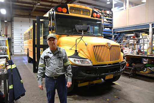 Clarence Schools Transportation Pair's Pumpkin Sets New York
