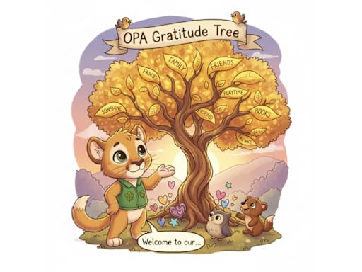 gratitude tree clipart