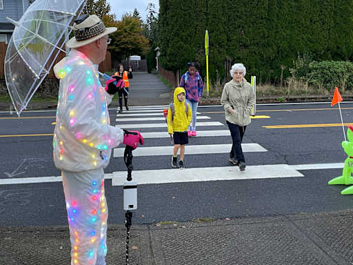 Oregon Trail Loves Their Light-Up Man - North Clackamas School
