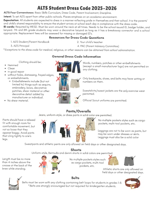 Dress Code - Abraham Lincoln Traditional School