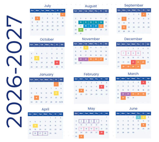 2026-2027 Academic Calendar | K-12 News Details