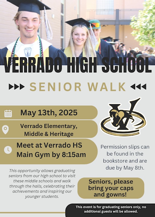 Senior and Graduate Info - Verrado High School
