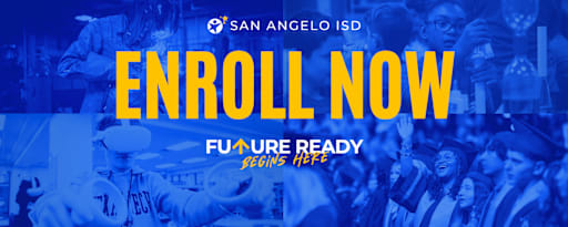 School enrollment banner for new academic year