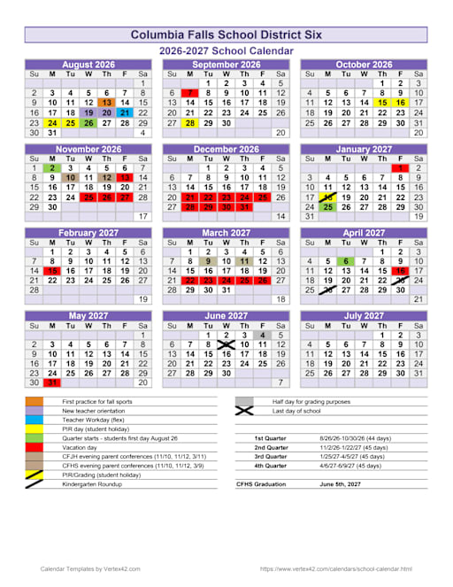 SY 26-27 Calendar | News Details