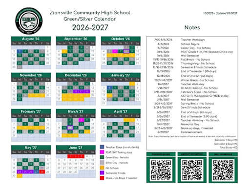Bell Schedules - Zionsville Community High School