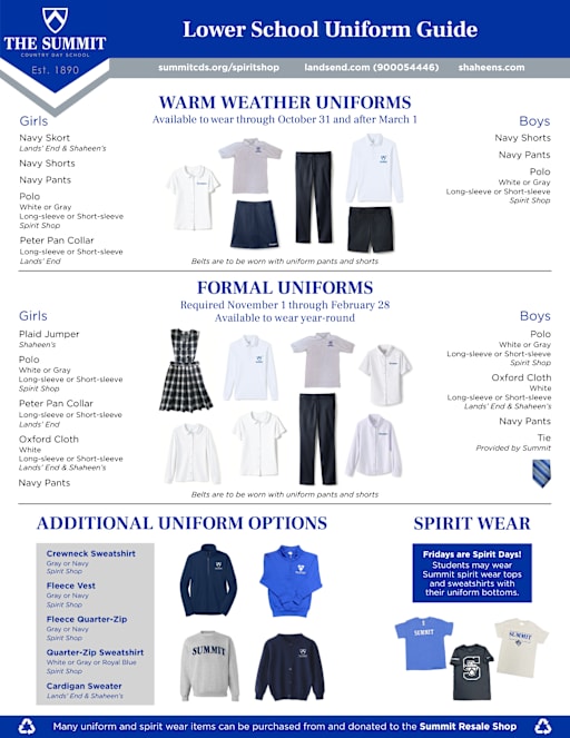 Uniforms and Dress Code