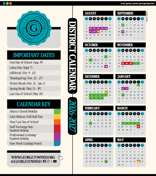 District Calendars - Georgetown Independent School District