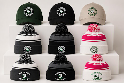 caps and beanies with McKendree Eagle