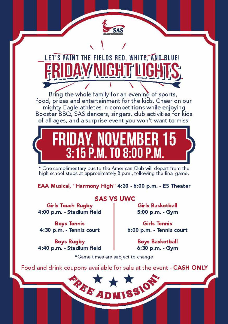 Friday Night Lights Singapore American School