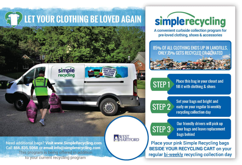 Curbside Collection Recycling Town Of West Hartford