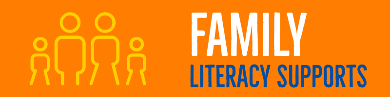 Family literacy supports button