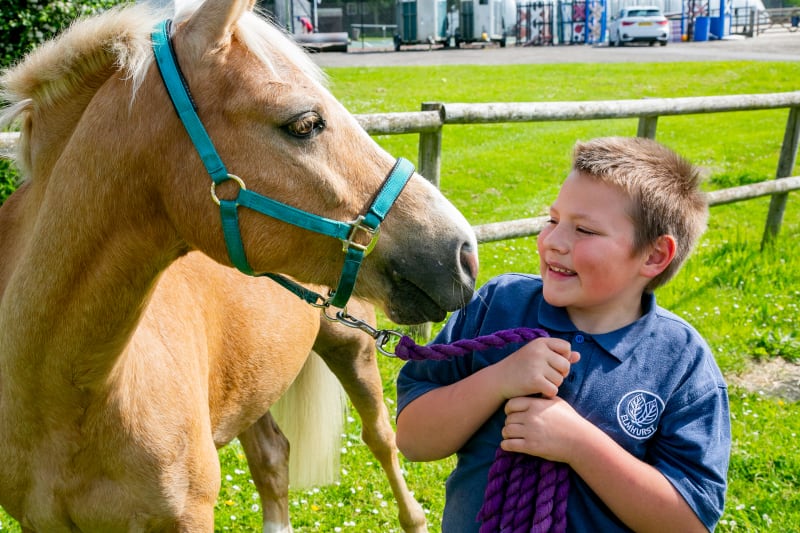 Millfield Prep School supports local school-boy with horses
