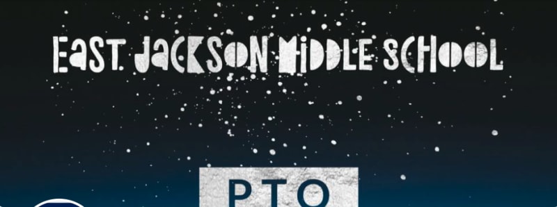 Graphic with stars that says ejms pto
