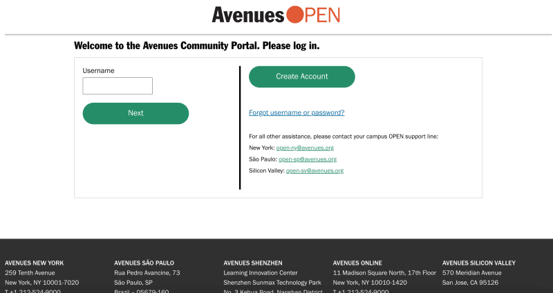 Home - Avenues OPEN