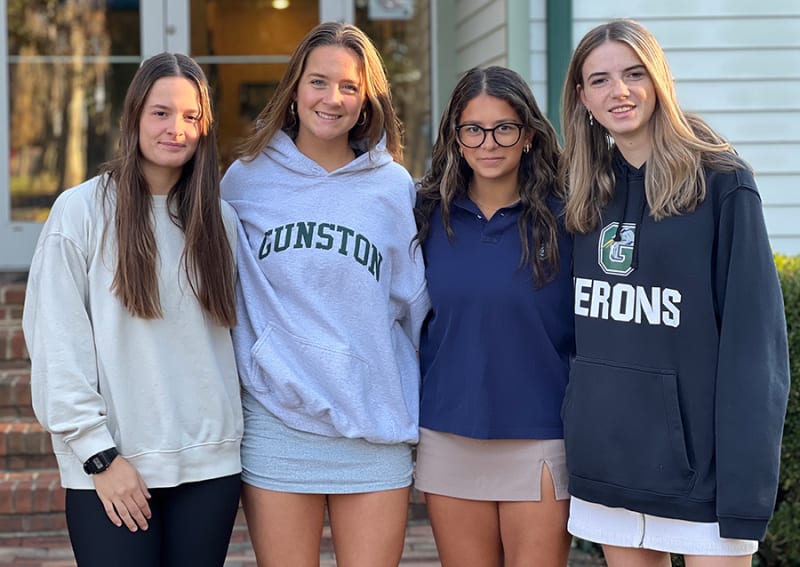 Sophia and Layla Kent, Grace Shepherd and Caitlin Myers
