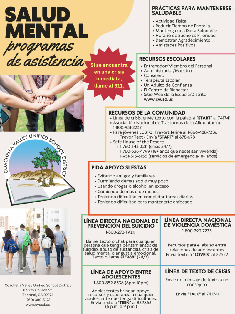 Mental Health Resources Spanish