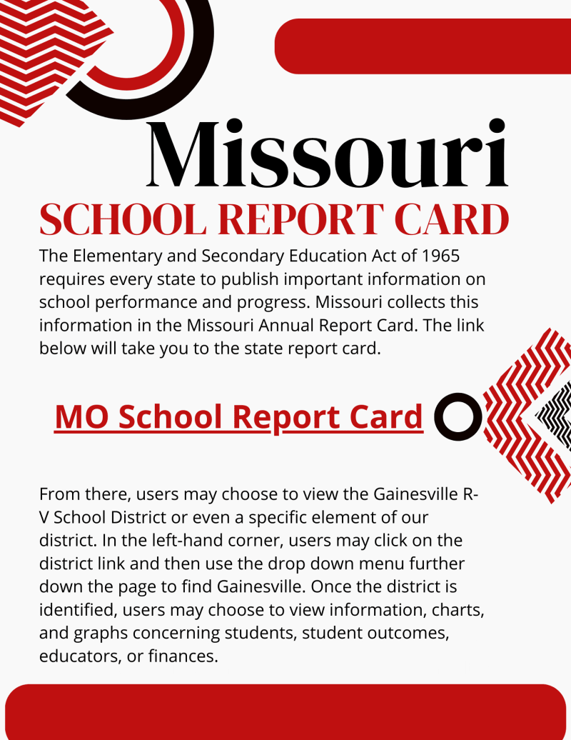 District Report Card - Gainesville R-5 School District