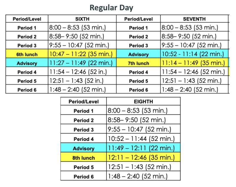 Stanford Printable Class Schedule