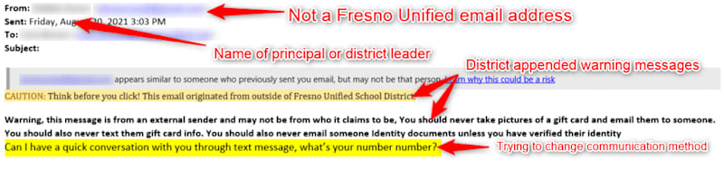 Another impersonated principal