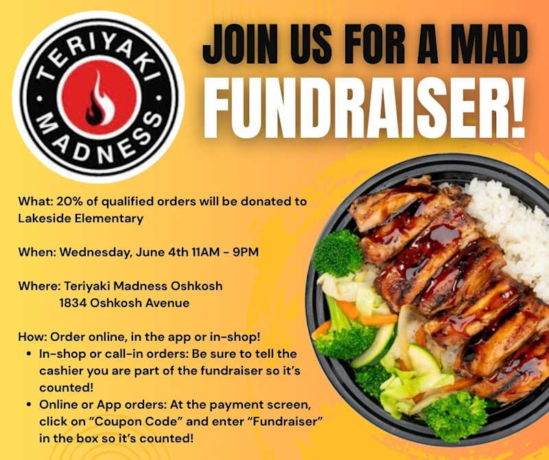 teriyaki madness fundraiser