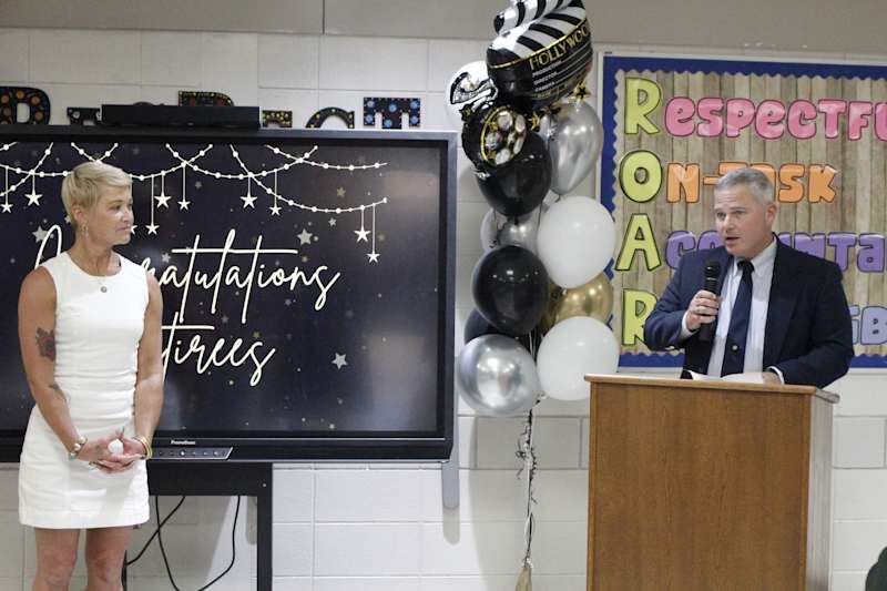 Portal Middle High School Assistant Principal and Athletic Director Justin Chester shares about Shannon Davis' years of service as a teacher and coach in Portal.