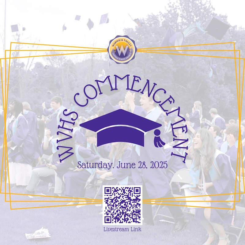 16 days and counting bookmark the WVHS Commencement `25 livestream