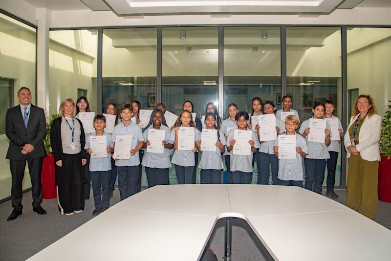 Students Accepting LAMDA Award Results