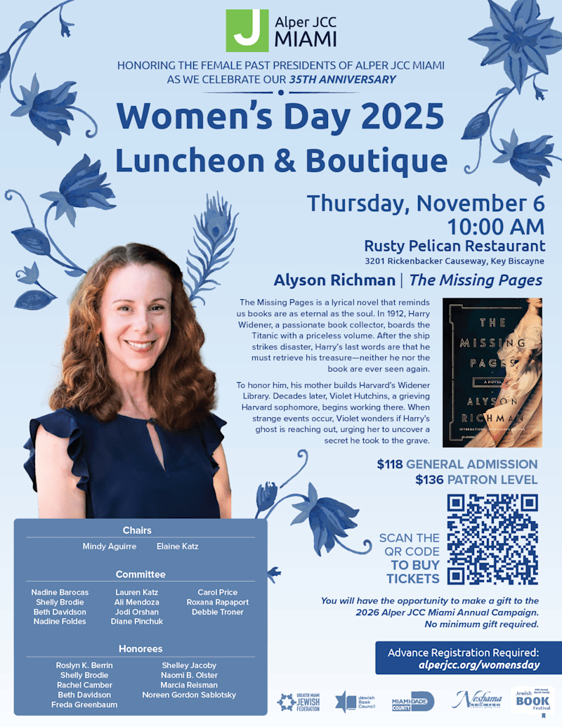 Alper JCC Women’s Day 2025 flyer