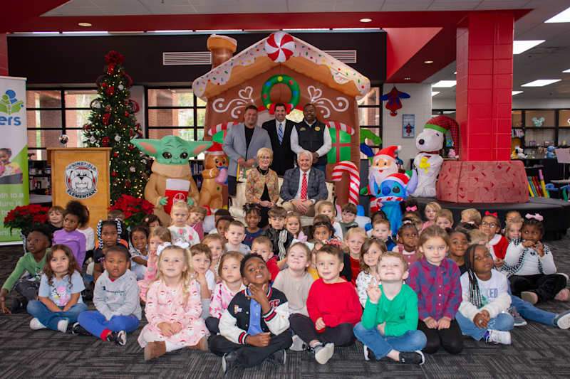 Early Literacy Partnership Event, picture of pre-k students and readers