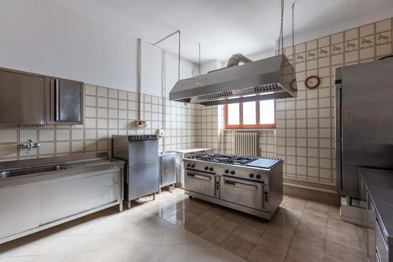 One of the shared kitchens inside Cuore residence