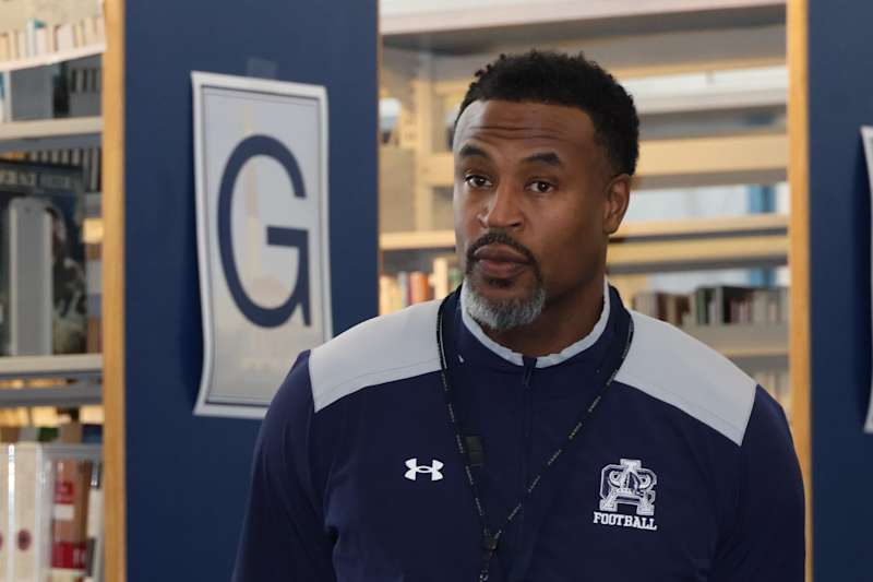 Atlantic City High School Coach Kenan Wright at National Signing Day.