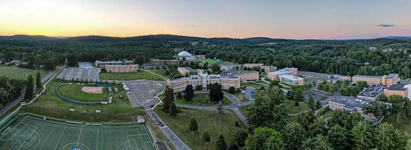 Aerial view of Misericordia University campus