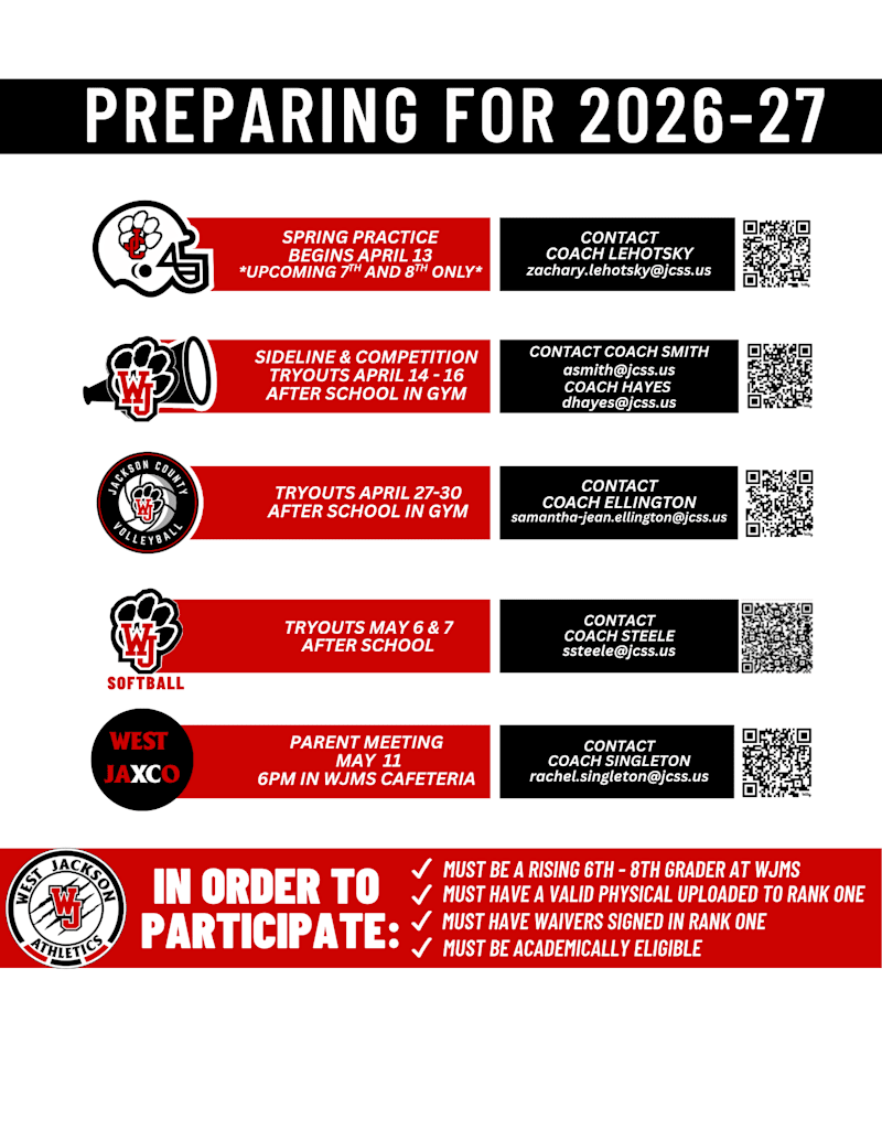 tryout information