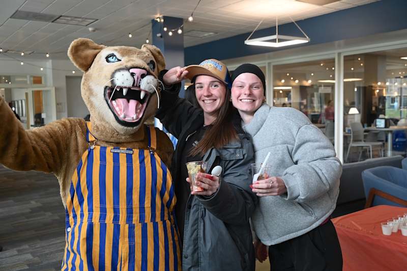 Misericordia students showing school spirit