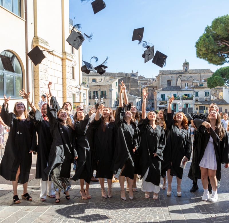 CCI graduates celebrating at the end of the school year