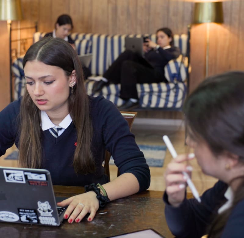 CCI students working together in a shared study space