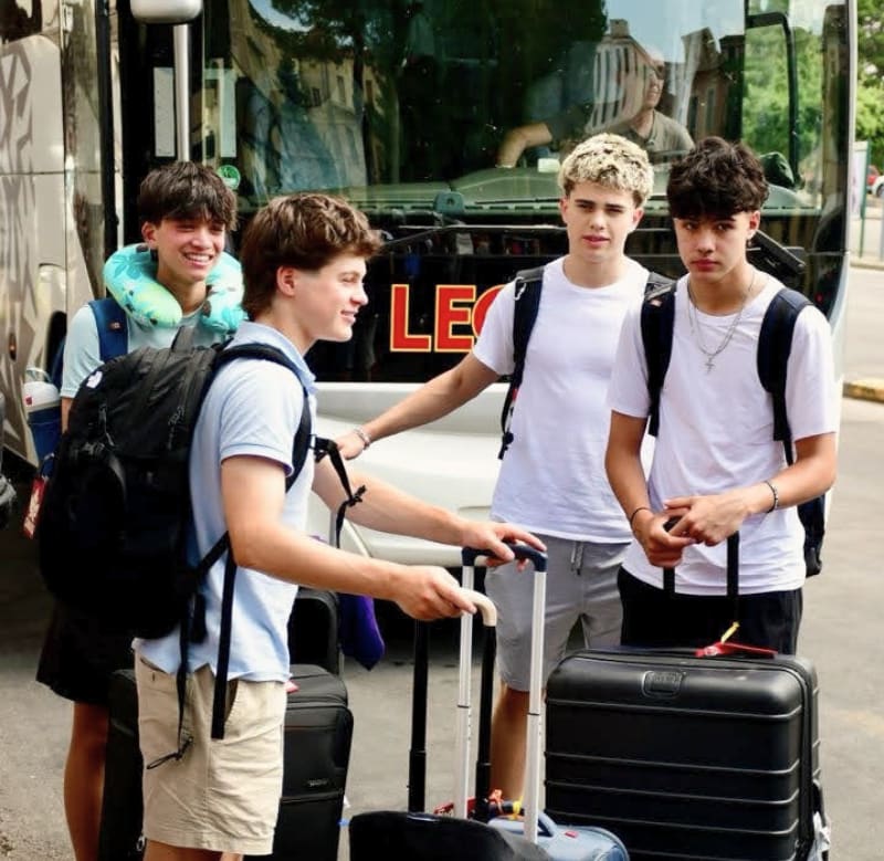 A student preparing and packing for boarding school