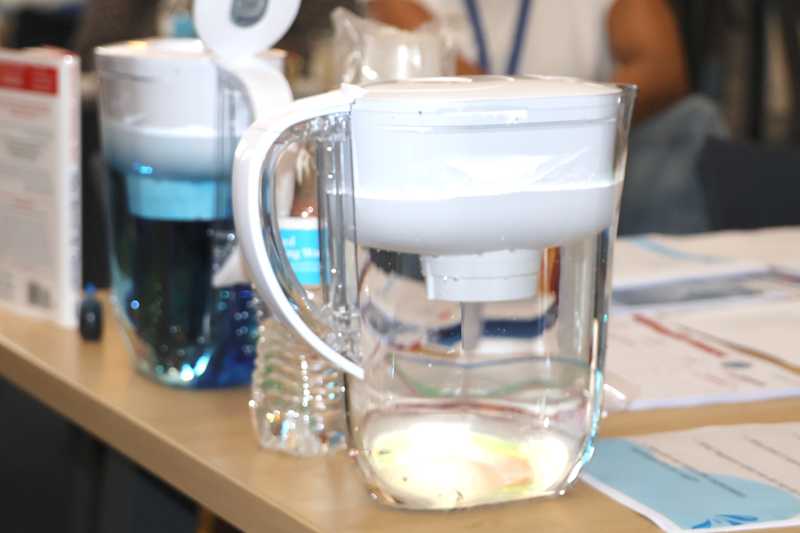 Photo of two water pitchers