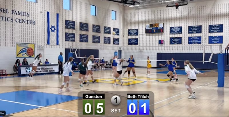 Gunston Volleyball game against Beth Tfiloh