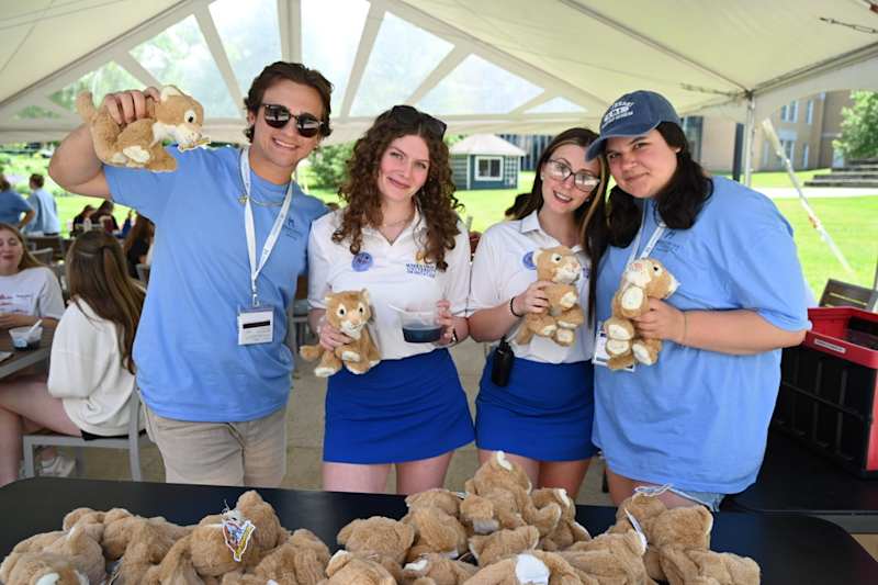 Misericordia University students showing Cougar spirit