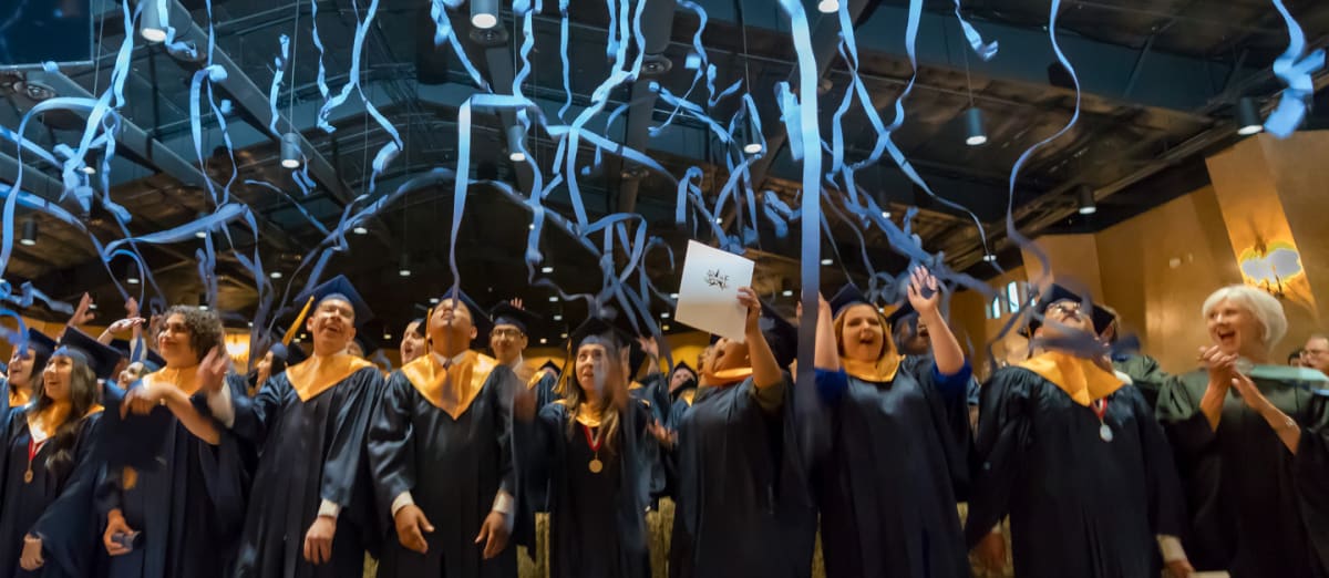 Graduates celebrating 
